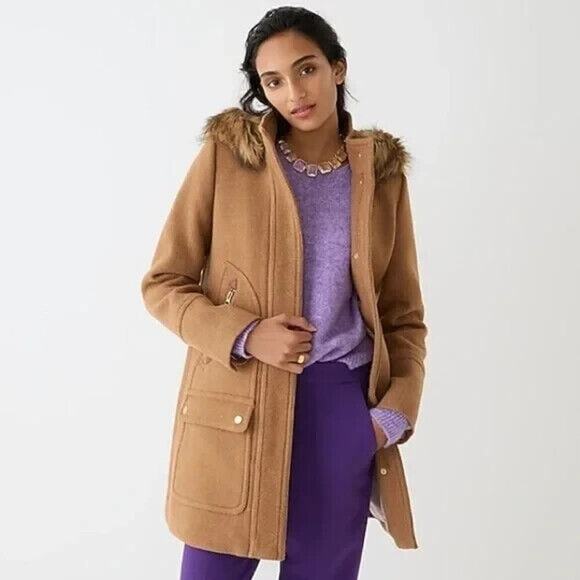 J. Crew Chateau Parka in Italian Stadium-Cloth Tan 2 - Picture 3 of 10